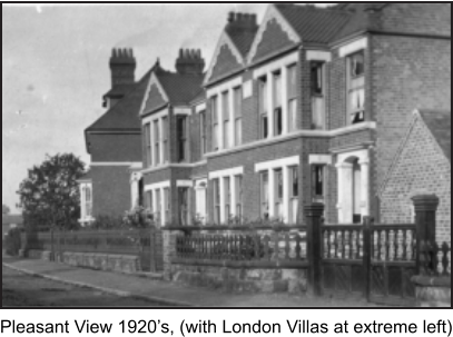 Pleasant View 1920’s, (with London Villas at extreme left)