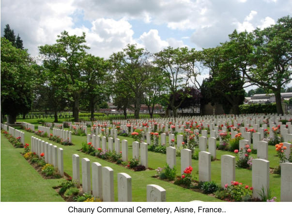 Chauny Communal Cemetery, Aisne, France..
